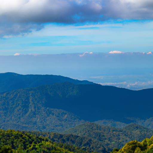 3. הנוף עוצר הנשימה מהפארק הלאומי Doi Suthep-Pui, המציג צמחייה עבותה והרים שלווים.